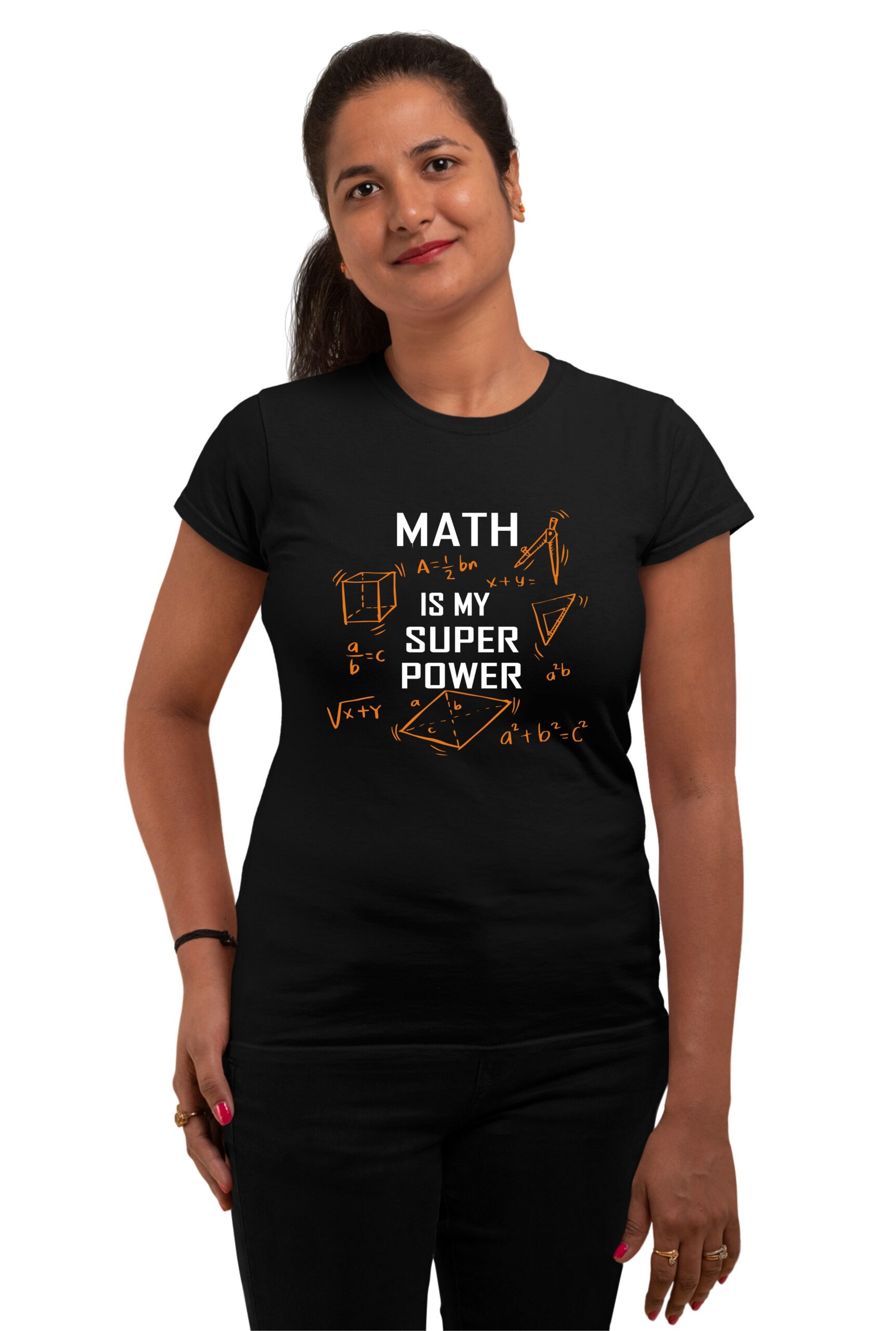 Math Is my Super Power Cotton Printed Unisex T shirt – Tshirtbaazar.com