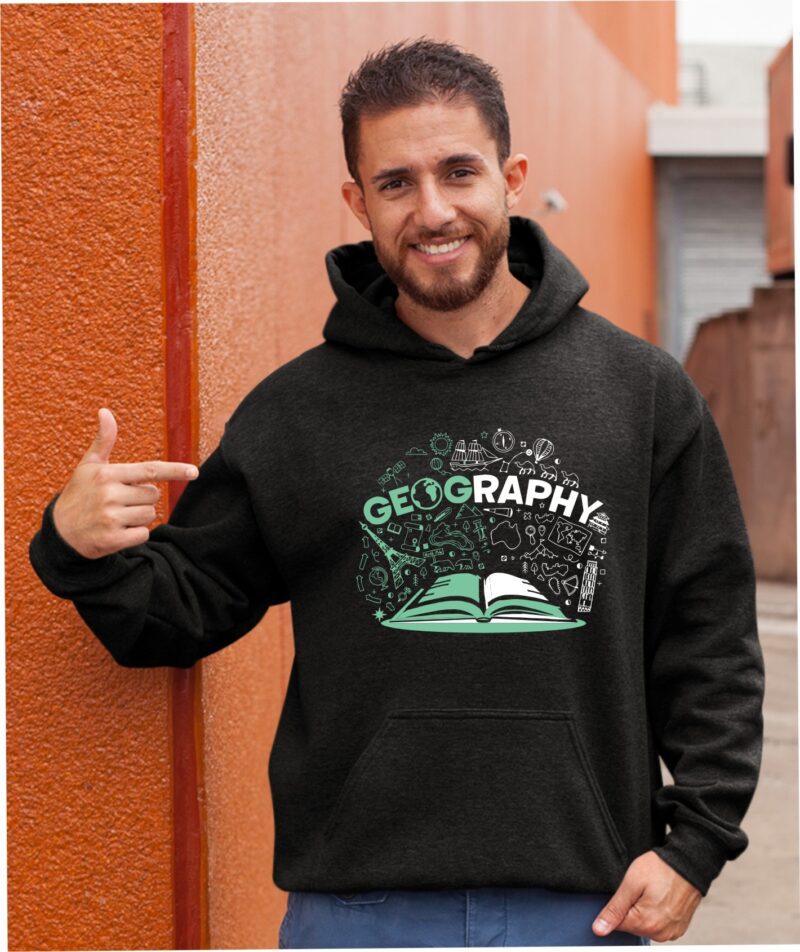 Geography Printed Cotton Printed Unisex T shirt - Image 10