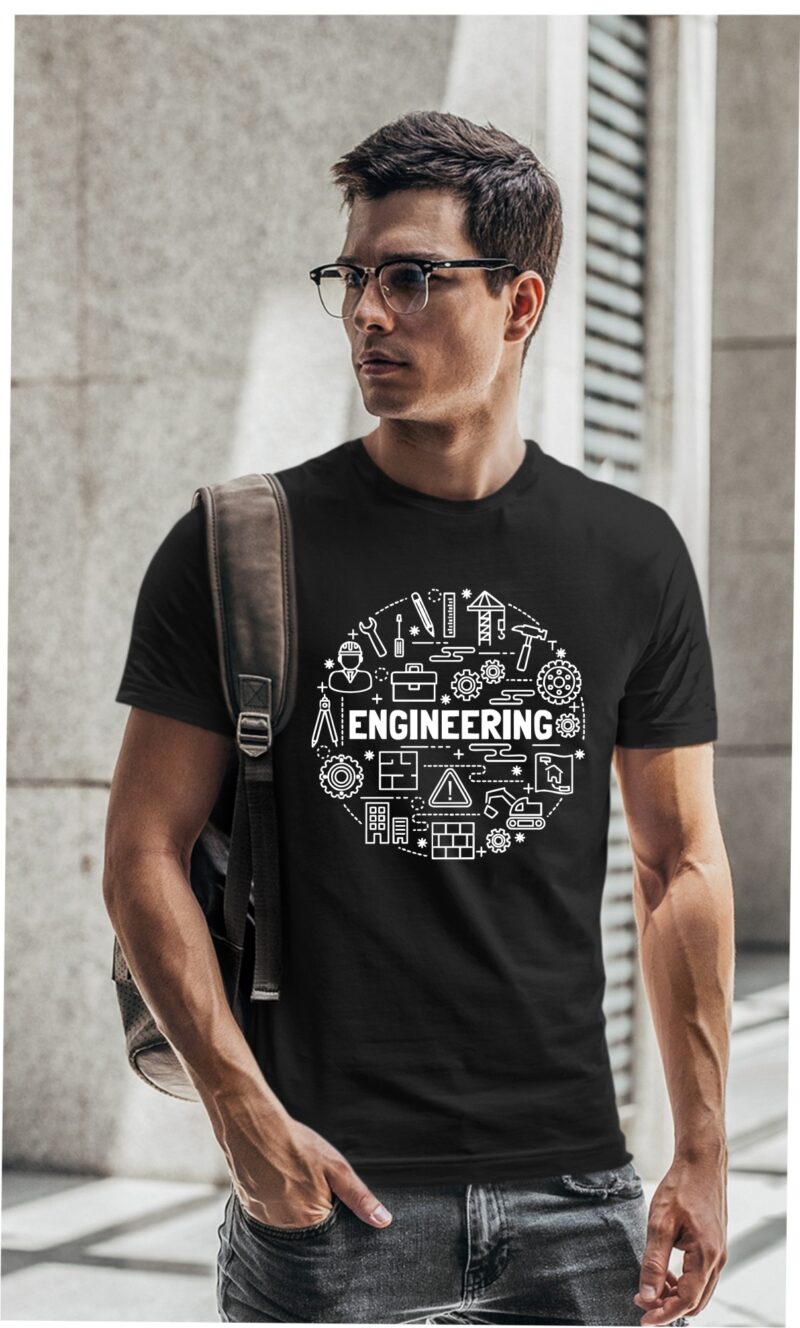 Engineering Cotton Printed Unisex T shirt - Image 2