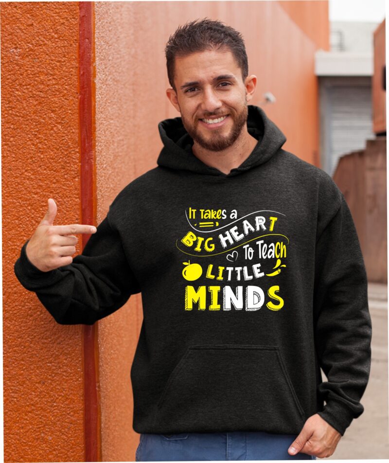 It Take A Big Heart To Teach Little Minds Cotton Printed Unisex T shirt - Image 11