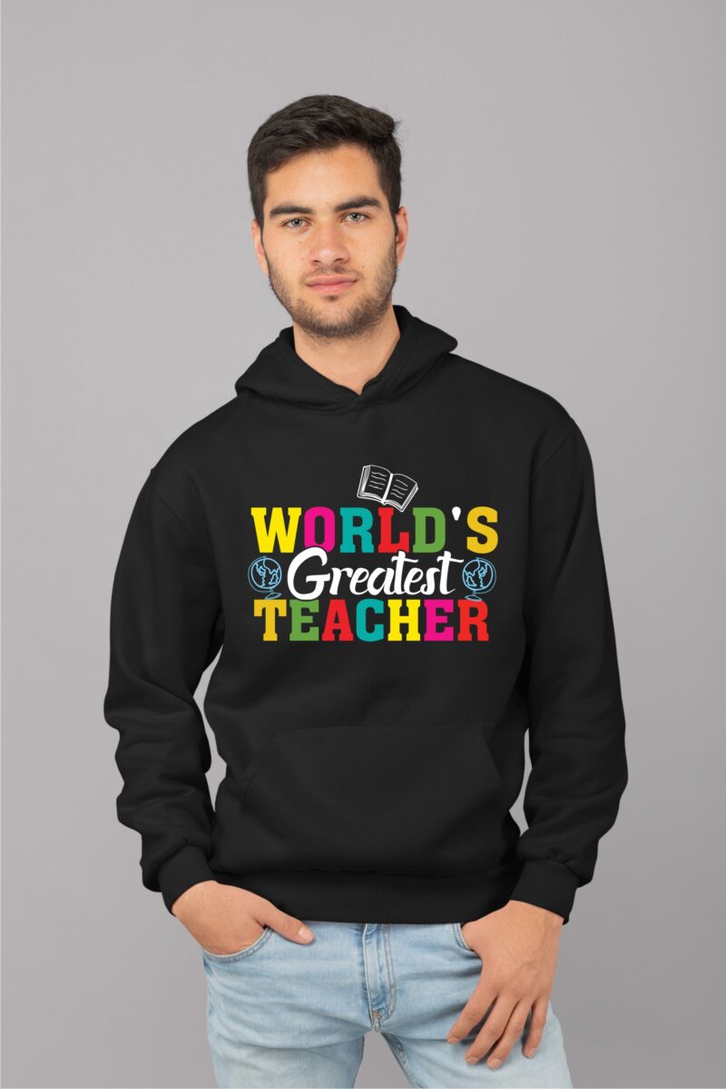 World's Greatest Teacher Cotton Printed Unisex T shirt - Image 10