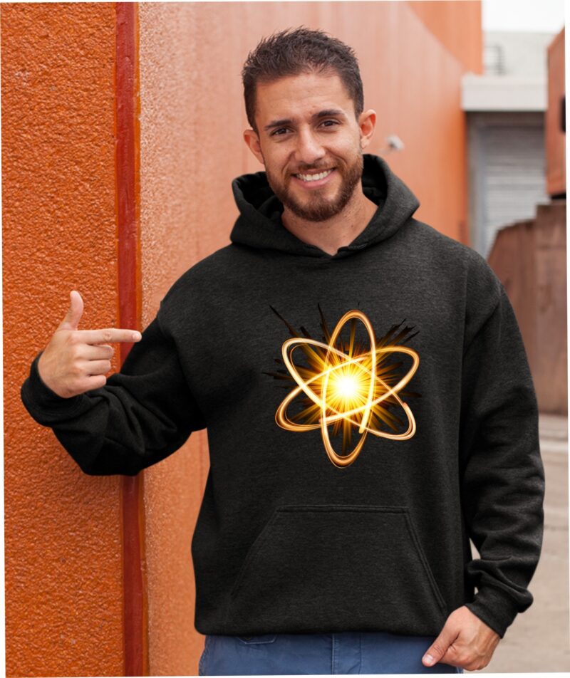 Atom Structure Science Cotton Printed Unisex T shirt - Image 10