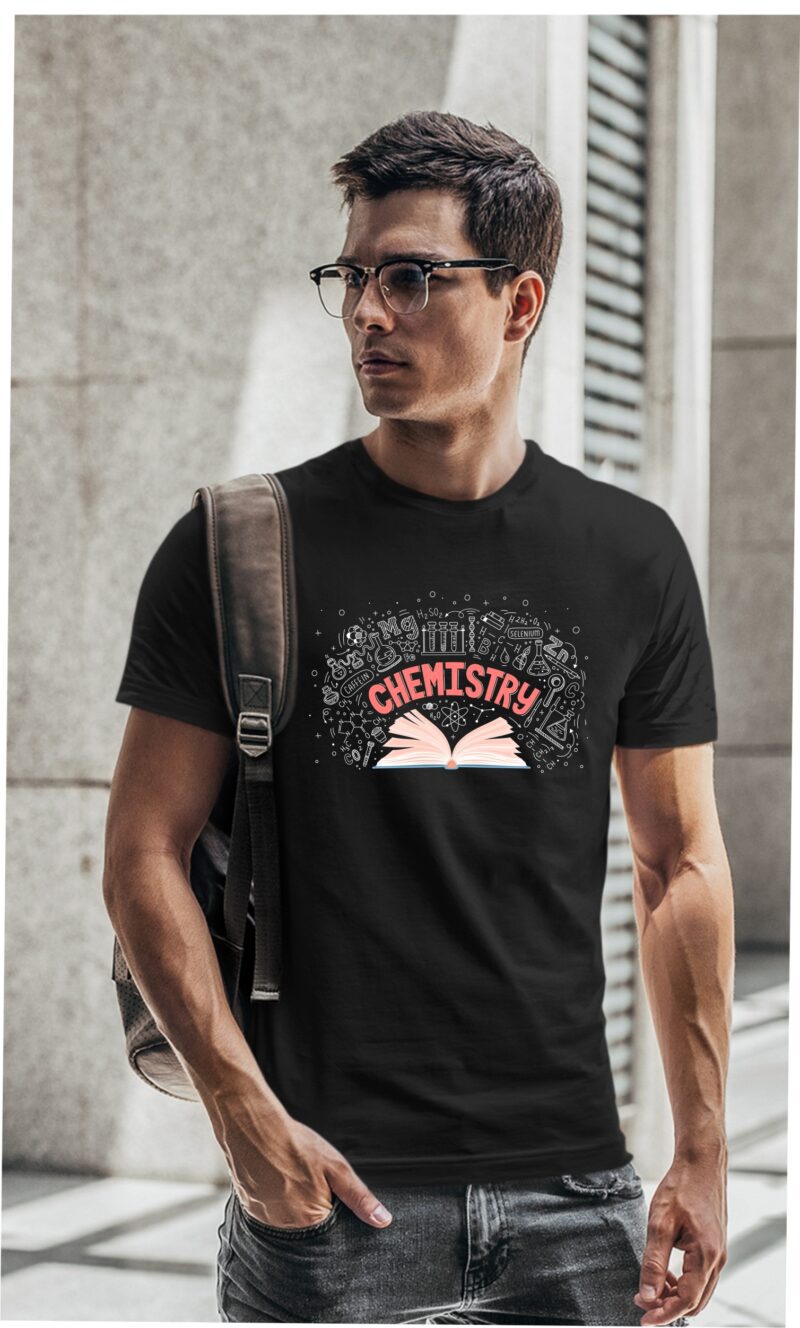 Chemistry Book Cotton Printed Unisex T shirt - Image 2