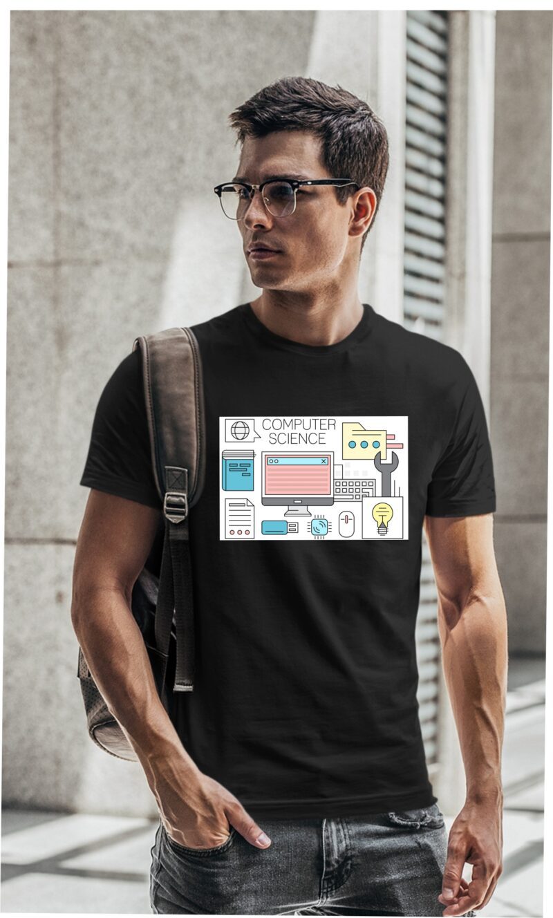 Computer Science Cotton Printed Unisex T shirt - Image 2