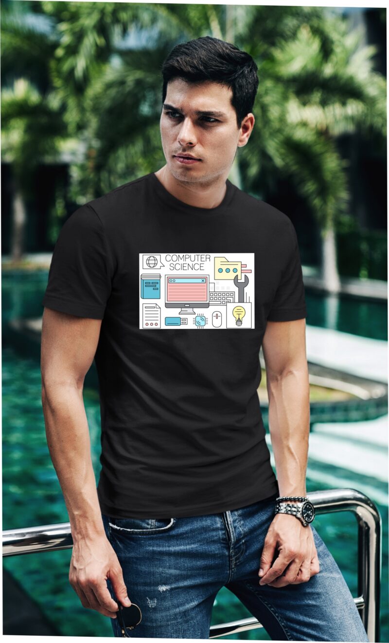Computer Science Cotton Printed Unisex T shirt - Image 3