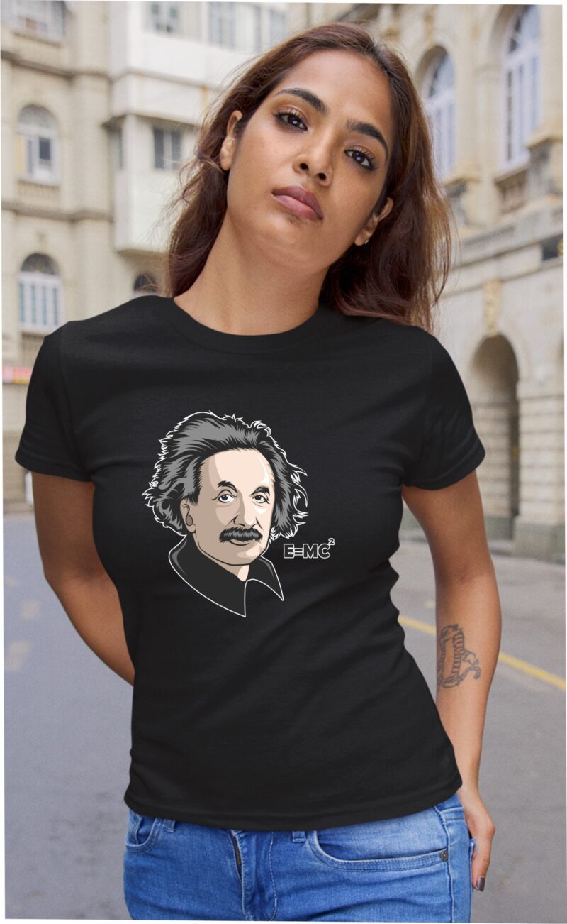 Albert Einsteen E=mc2 Phhysics Subject Cotton Printed Unisex T shirt - Image 5