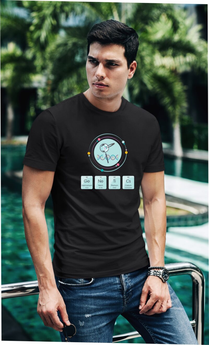 Genetics Biology Cotton Printed Unisex T shirt - Image 3