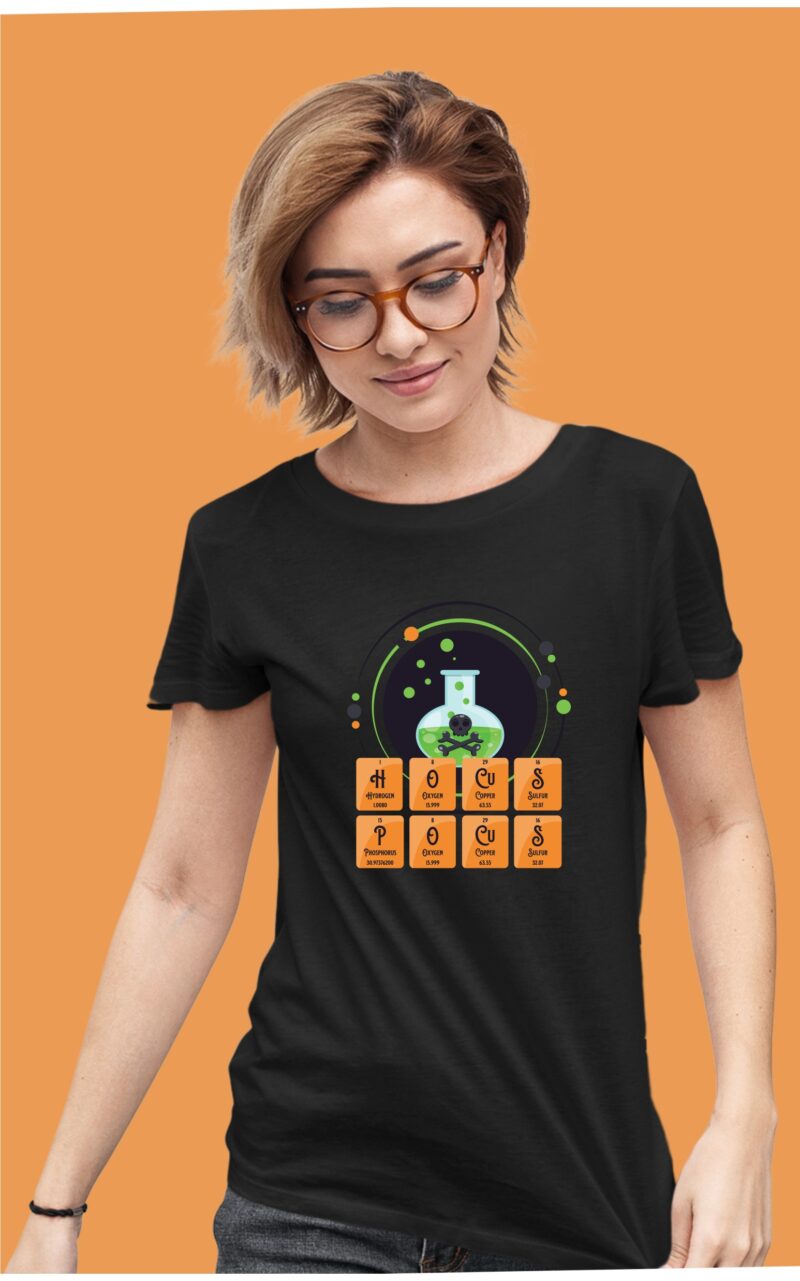 Hocus Pocus Chemistry Periodic Table Elements Cotton Printed Unisex T shirt - Image 4
