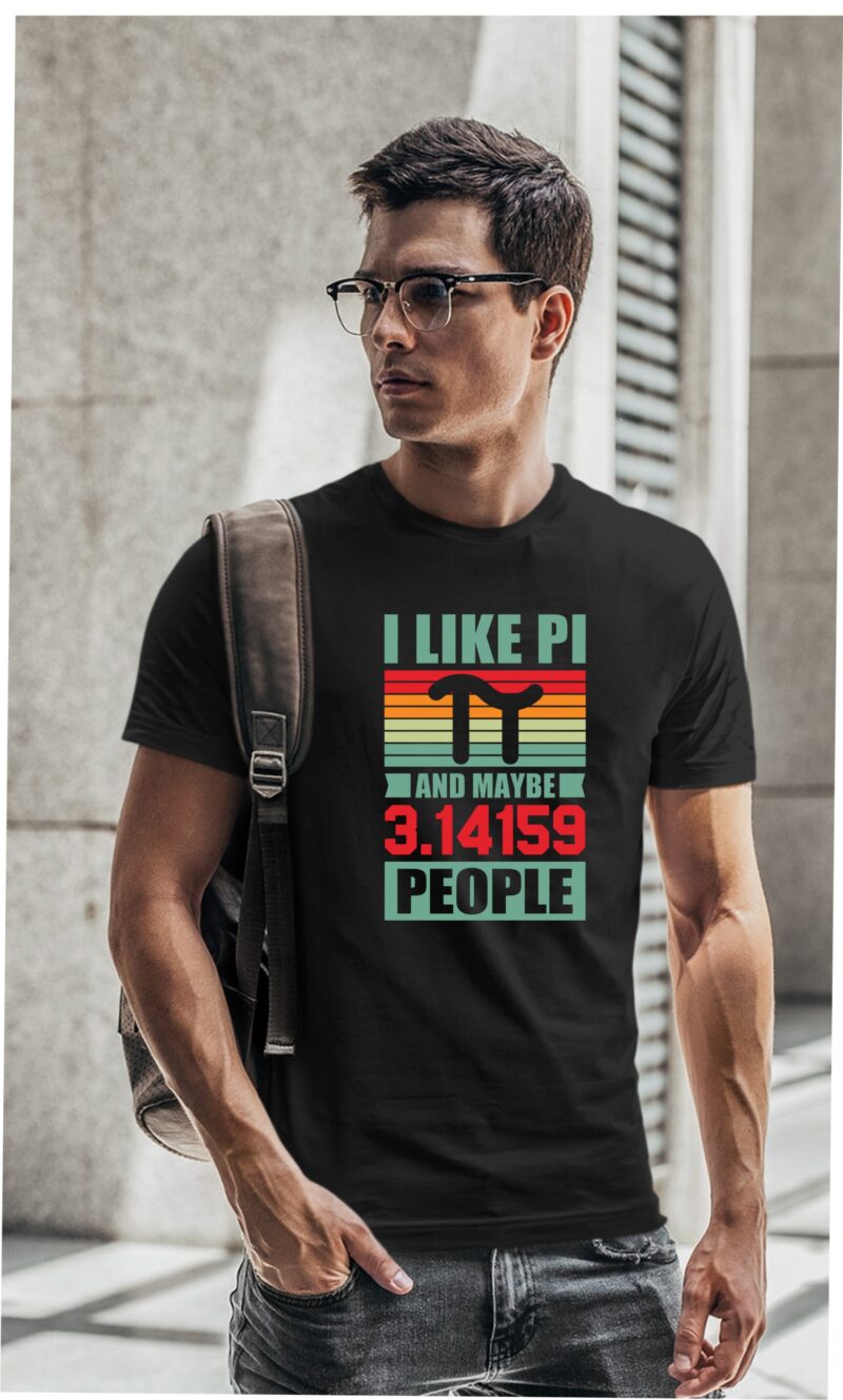 I Like Pie Maths Subject Cotton Printed Unisex T shirt - Image 2