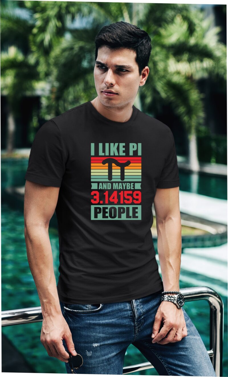 I Like Pie Maths Subject Cotton Printed Unisex T shirt - Image 3
