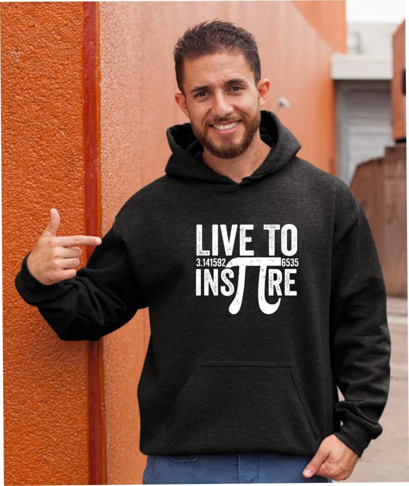 Live To Inspire Pie Cotton Printed Unisex T shirt - Image 10