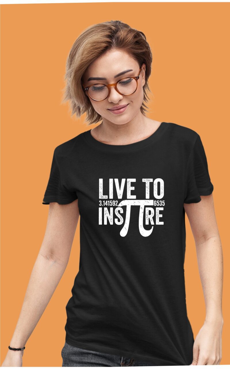 Live To Inspire Pie Cotton Printed Unisex T shirt - Image 4