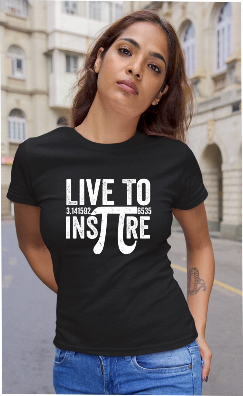 Live To Inspire Pie Cotton Printed Unisex T shirt - Image 5