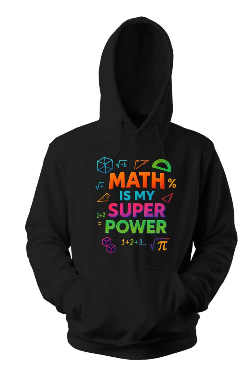 Math Is My Super Power Multi1 Cotton Printed Unisex T shirt - Image 10