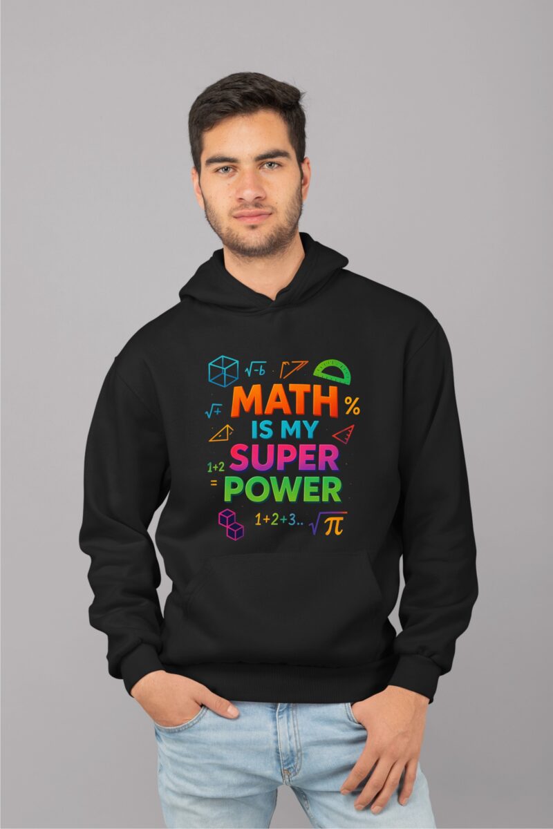 Math Is My Super Power Multi1 Cotton Printed Unisex T shirt - Image 11