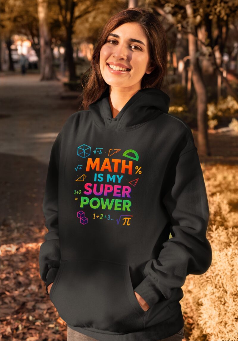 Math Is My Super Power Multi1 Cotton Printed Unisex T shirt - Image 14