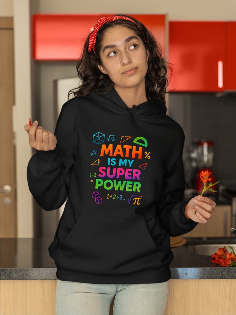Math Is My Super Power Multi1 Cotton Printed Unisex T shirt - Image 13