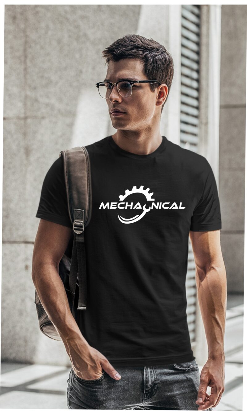 Mechanical Cotton Printed Unisex T shirt - Image 2