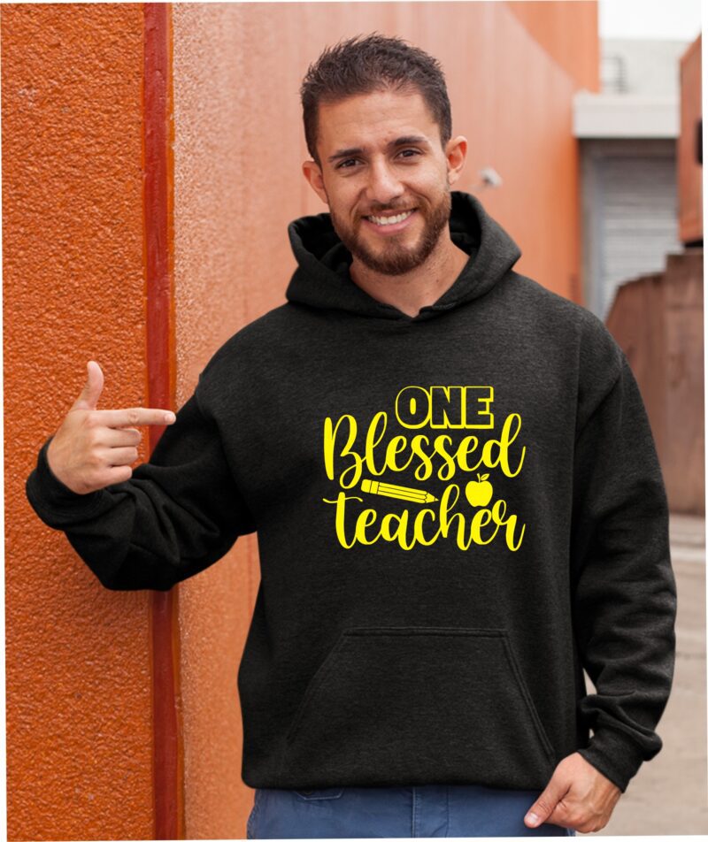 One Blessed Teacher Cotton Printed Unisex T shirt - Image 11