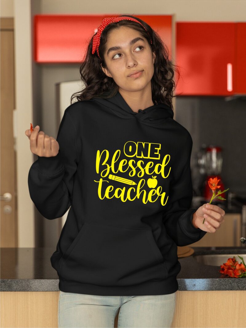 One Blessed Teacher Cotton Printed Unisex T shirt - Image 12