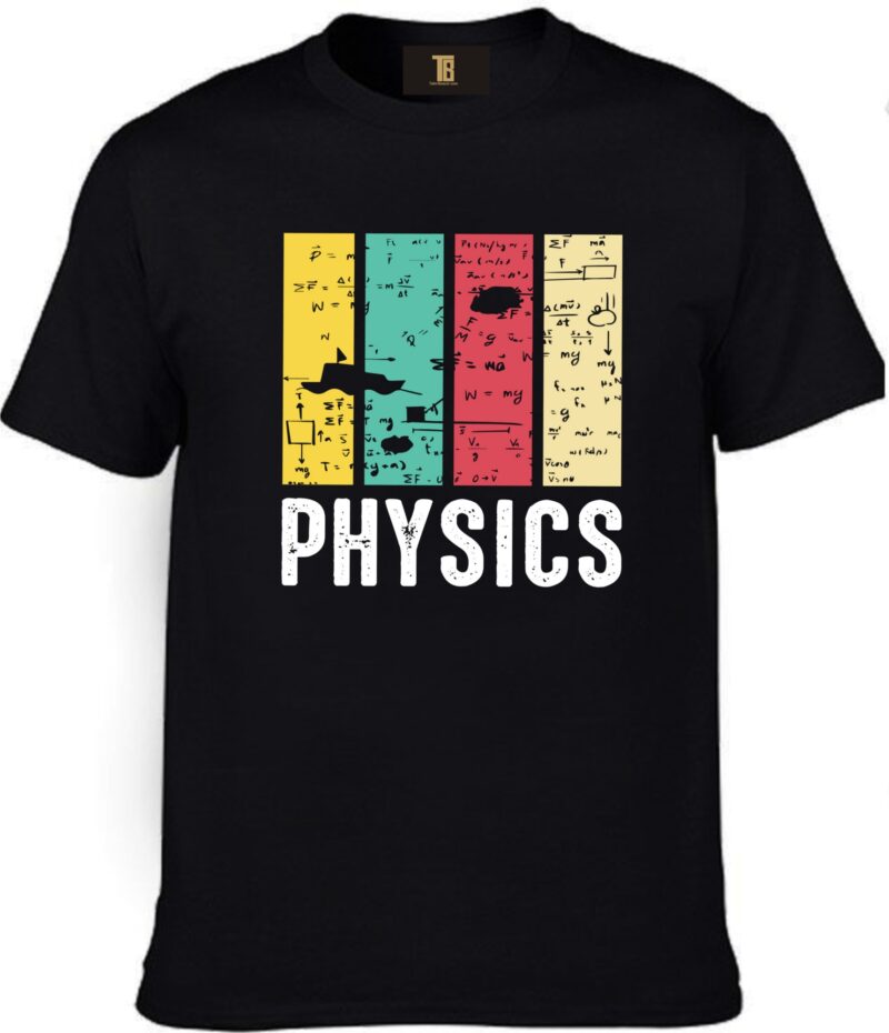 Physics Five Color Cotton Printed Unisex T shirt