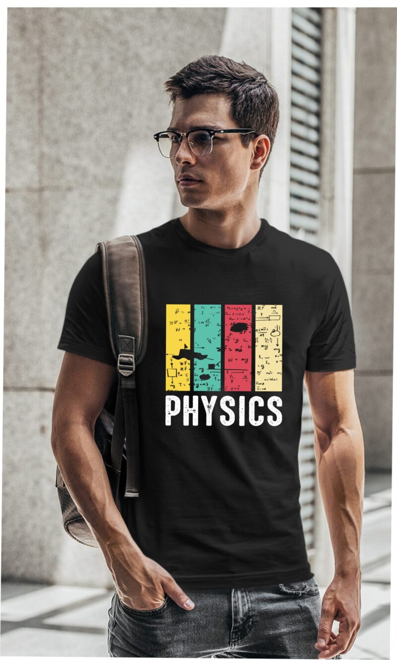 Physics Five Color Cotton Printed Unisex T shirt - Image 2