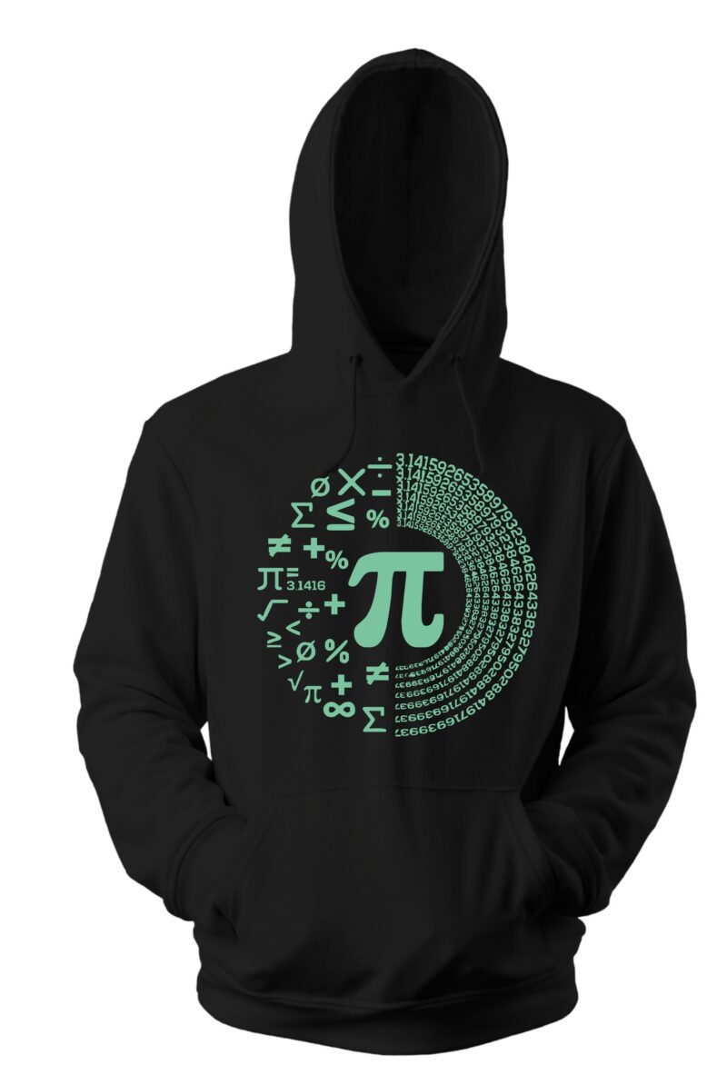Pie With Maths Icons 3.14 Cotton Printed Unisex T shirt - Image 9
