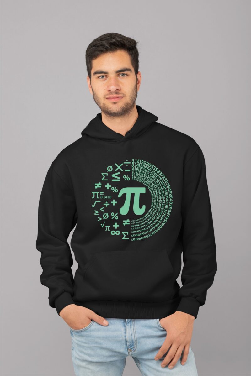 Pie With Maths Icons 3.14 Cotton Printed Unisex T shirt - Image 10