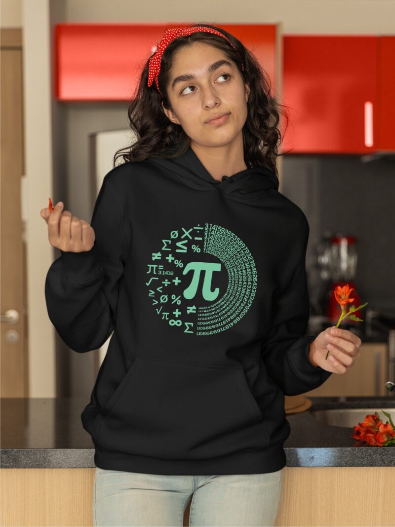 Pie With Maths Icons 3.14 Cotton Printed Unisex T shirt - Image 12