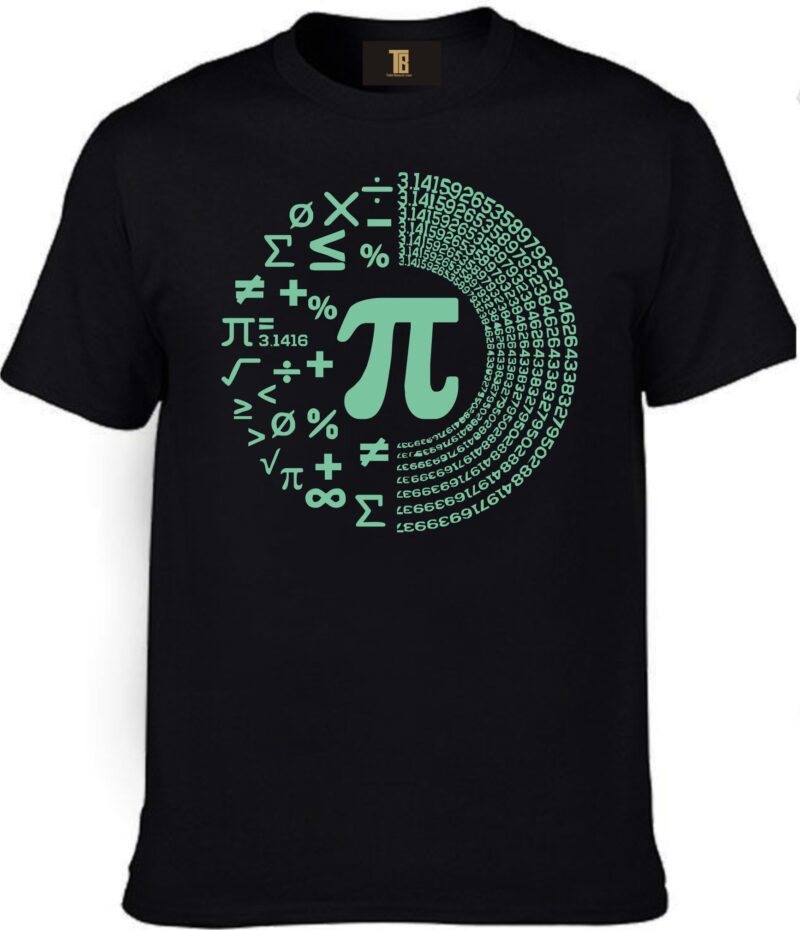 Pie With Maths Icons 3.14 Cotton Printed Unisex T shirt