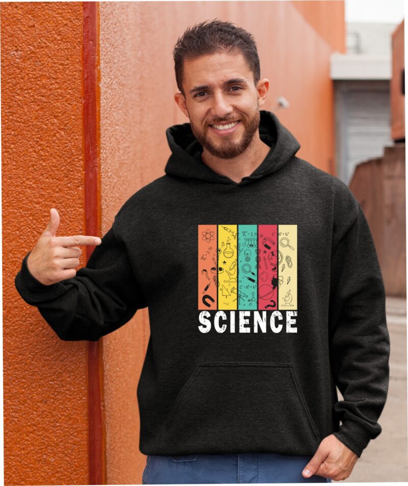 Science With Icons Six Color Cotton Printed Unisex T shirt - Image 11