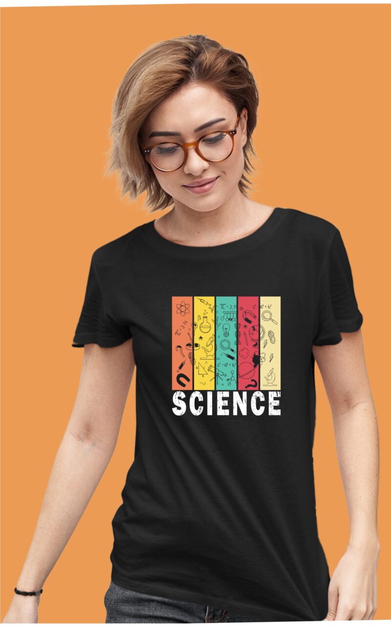 Science With Icons Six Color Cotton Printed Unisex T shirt - Image 4