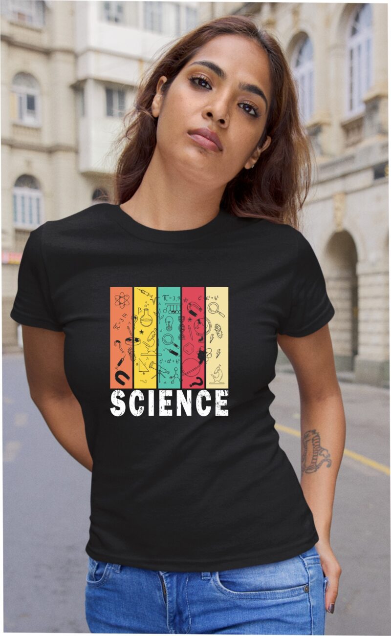 Science With Icons Six Color Cotton Printed Unisex T shirt - Image 5