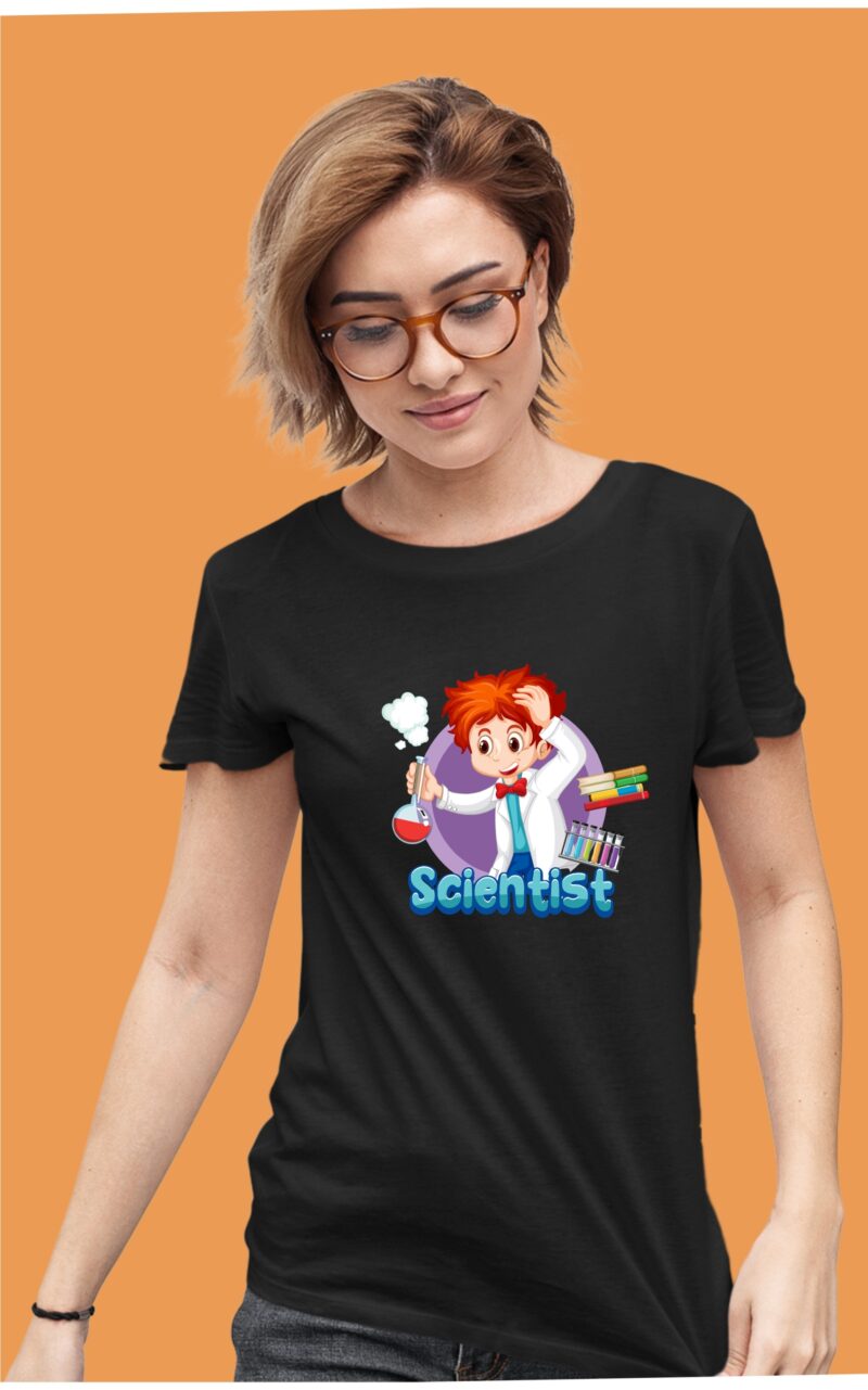 Scientist Cotton Printed Unisex T shirt - Image 4