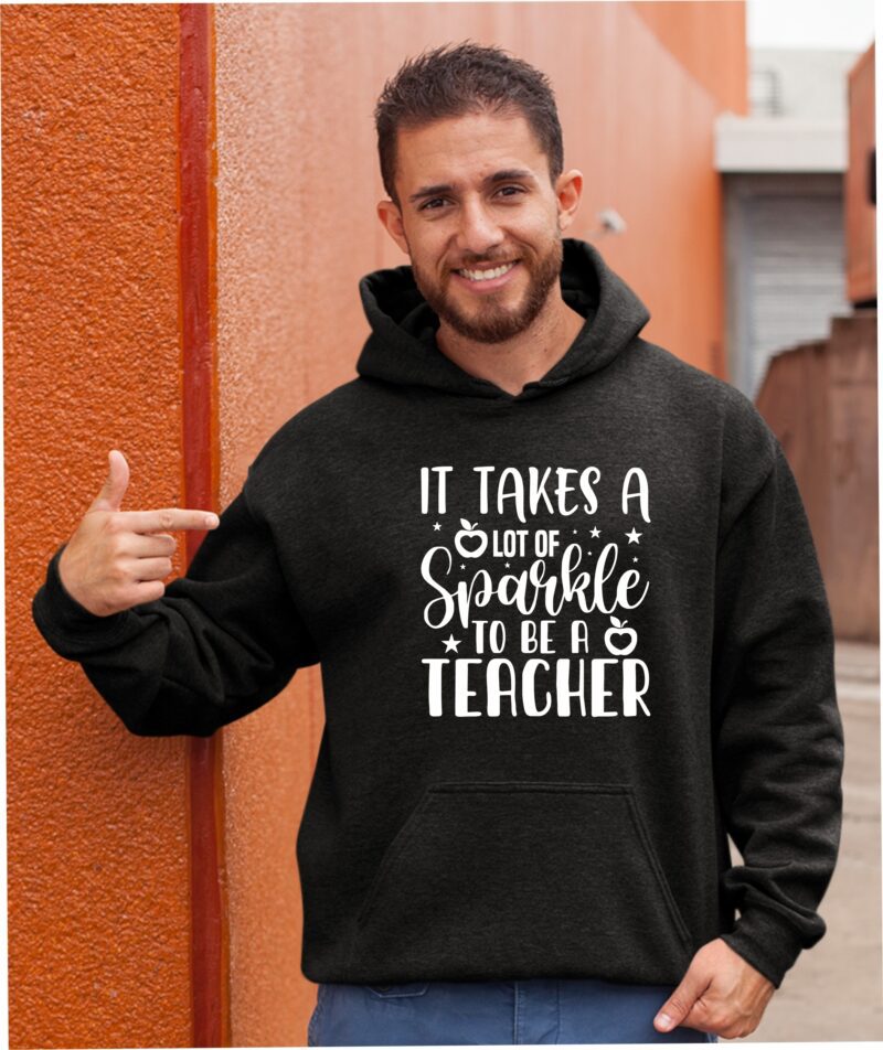 It Takes Lot Of Sparkle To Be A Teacher Cotton Printed Unisex T shirt - Image 10