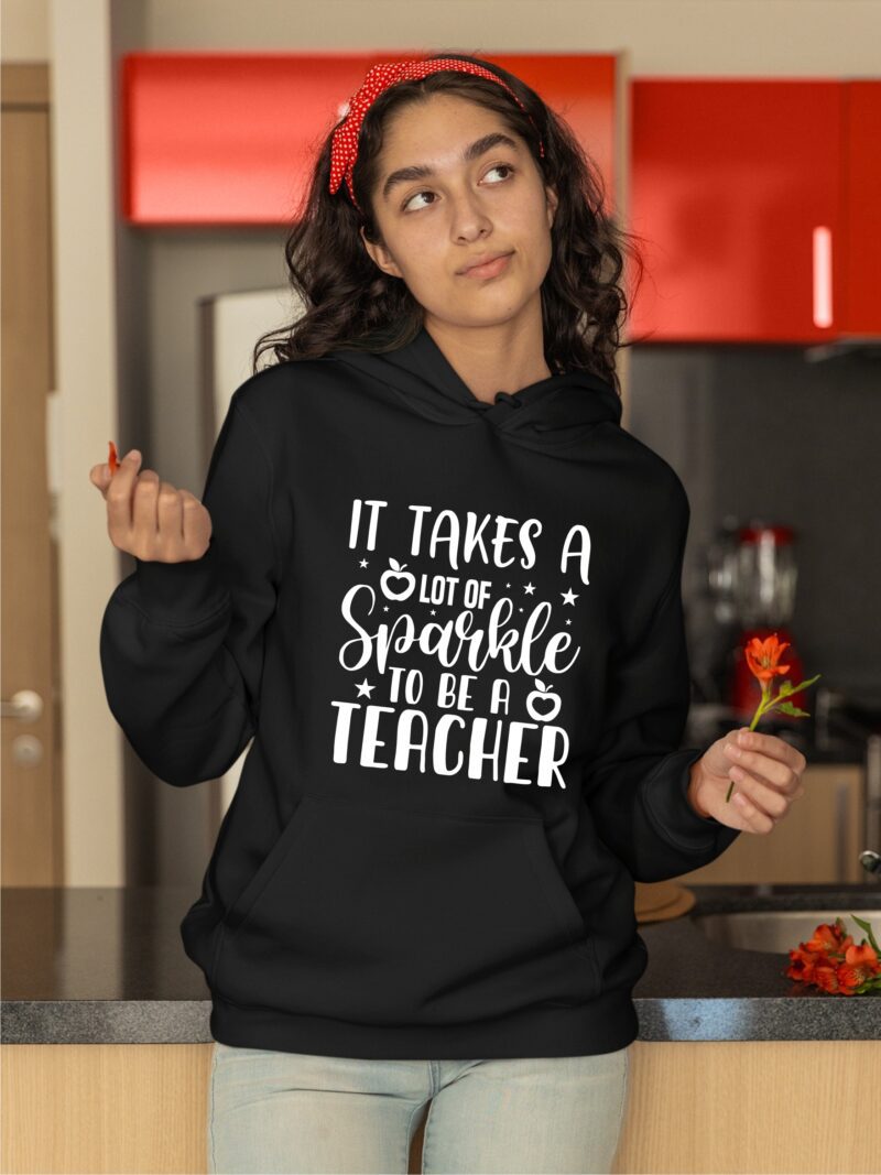 It Takes Lot Of Sparkle To Be A Teacher Cotton Printed Unisex T shirt - Image 11