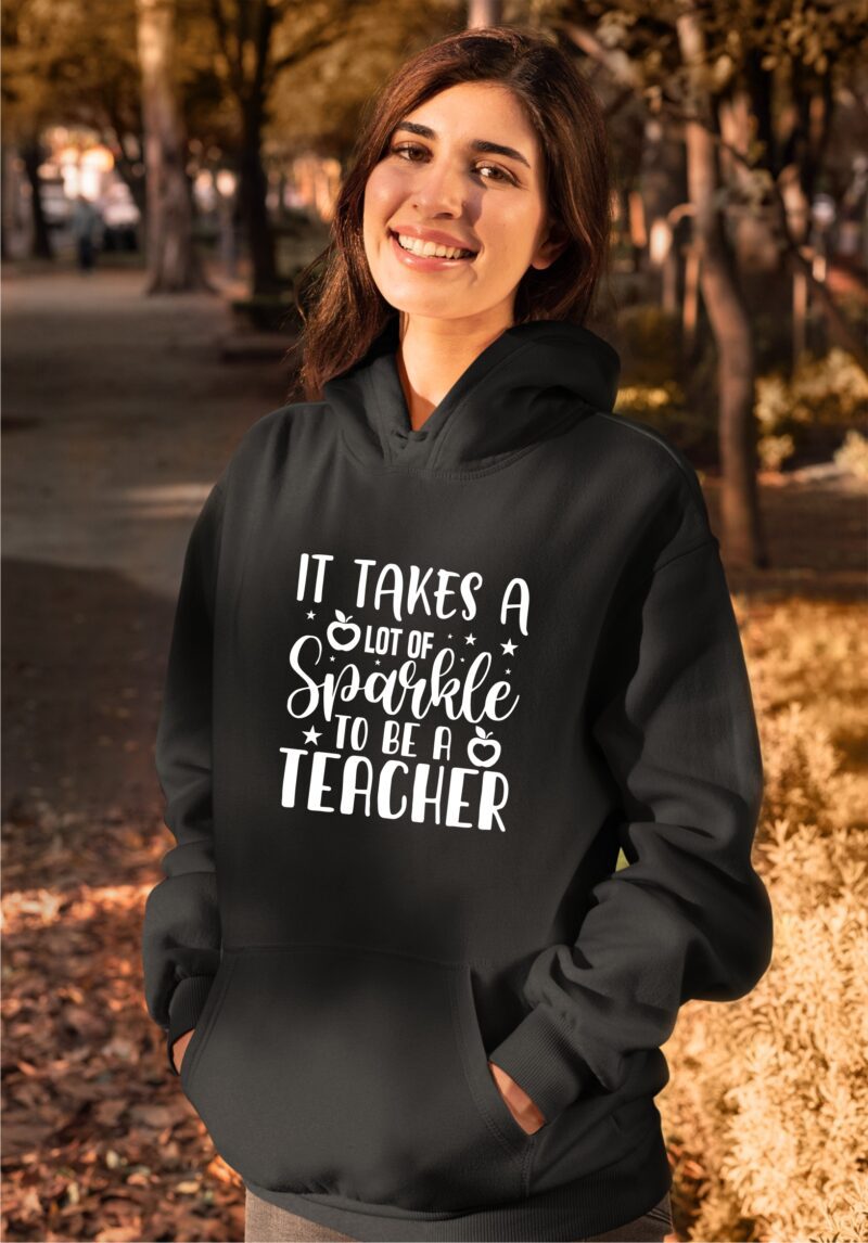 It Takes Lot Of Sparkle To Be A Teacher Cotton Printed Unisex T shirt - Image 12